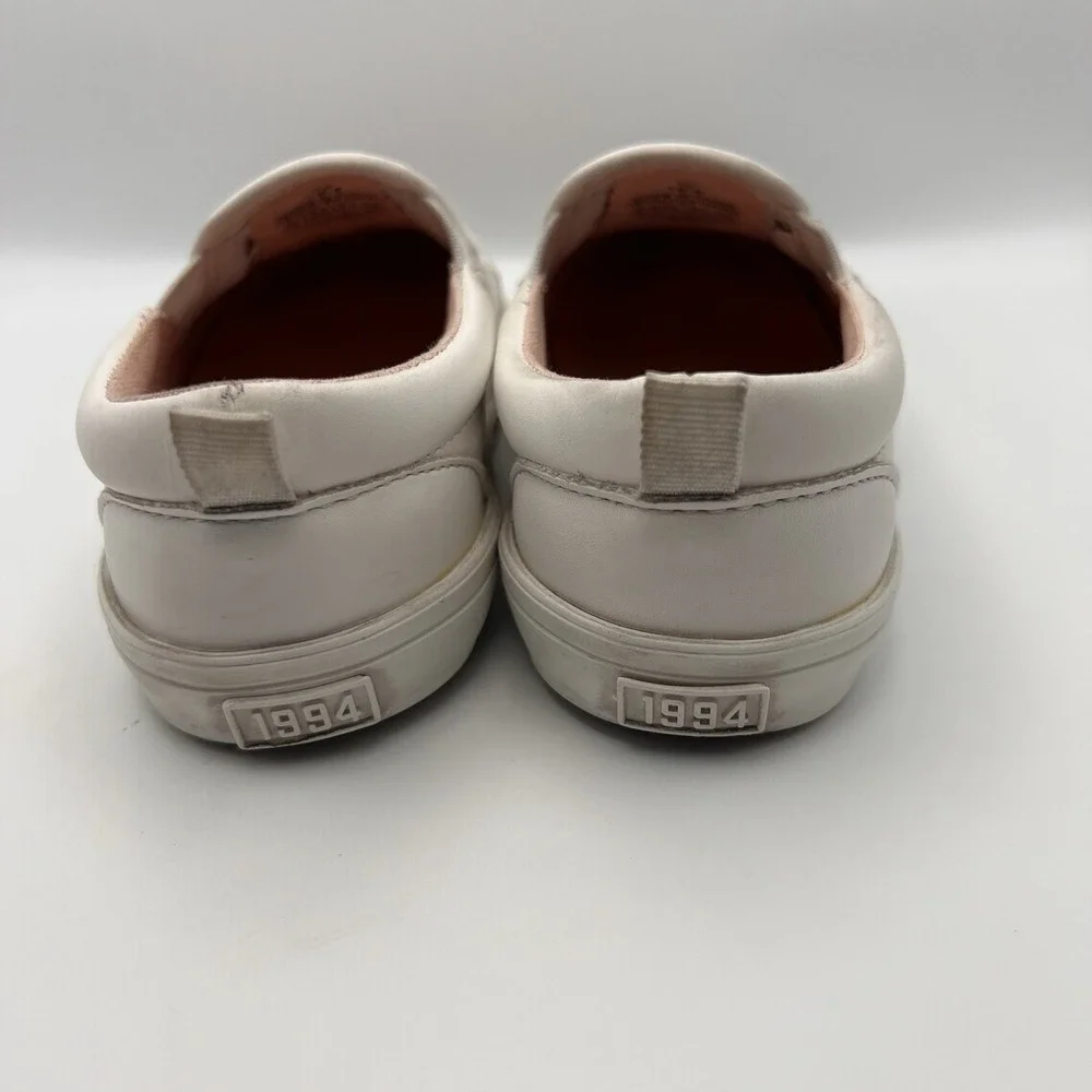 Old Navy Toddler Girls White Rainbow Perforated Slip On Sneakers Size 10